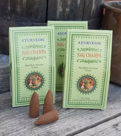 Ayurvedic - Nag Champa, rökelsekoner backflow
