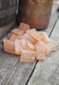 Orange/Rosa Selenit, rå