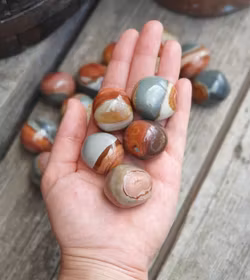 Polykromjaspis, cuddlestone -20% fynd utgående