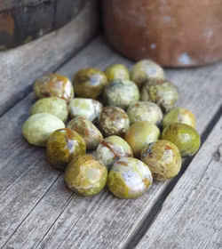 Grön Opal, cuddlestone -30% fynd mindre färg / annan form