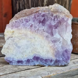 Chevron Ametist (Drömametist), stående polerad skiva XL #2