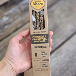 Sagrada Madre Natural line - Citronella, Apelsinskal & Palo Santo, rökelsepinnar