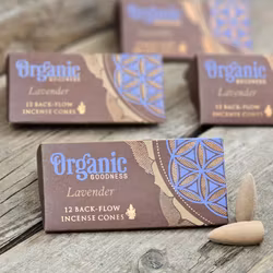 Song Of India - Organic Lavender, rökelsekoner backflow