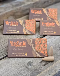 Song Of India - Organic Patchouli, rökelsekoner backflow