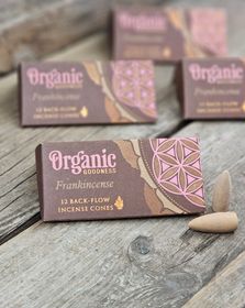 Song Of India - Organic Frankincense, rökelsekoner backflow