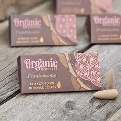 Song Of India - Organic Frankincense, rökelsekoner backflow