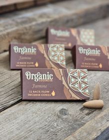 Song Of India - Organic Jasmine, rökelsekoner backflow