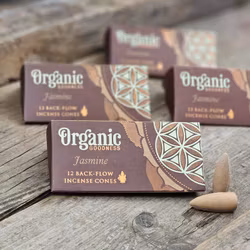 Song Of India - Organic Jasmine, rökelsekoner backflow