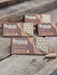 Song Of India - Organic Palo Santo, rökelsekoner backflow
