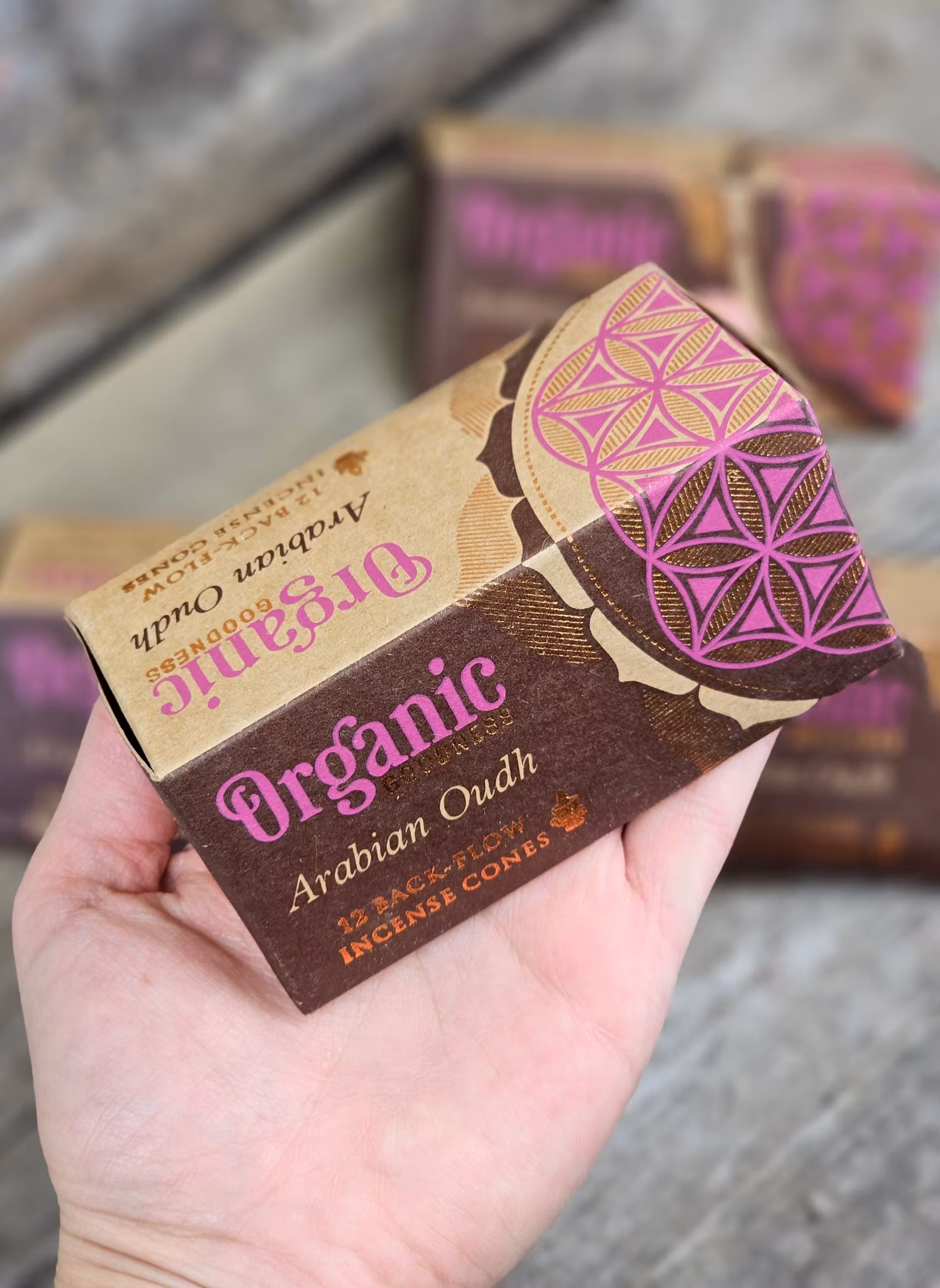 Song Of India - Organic Arabian Oudh, rökelsekoner backflow