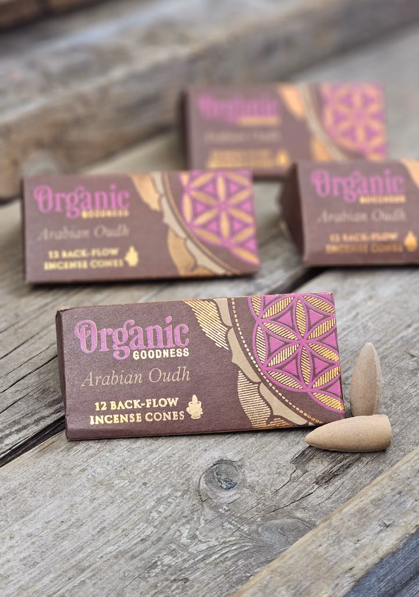 Song Of India - Organic Arabian Oudh, rökelsekoner backflow