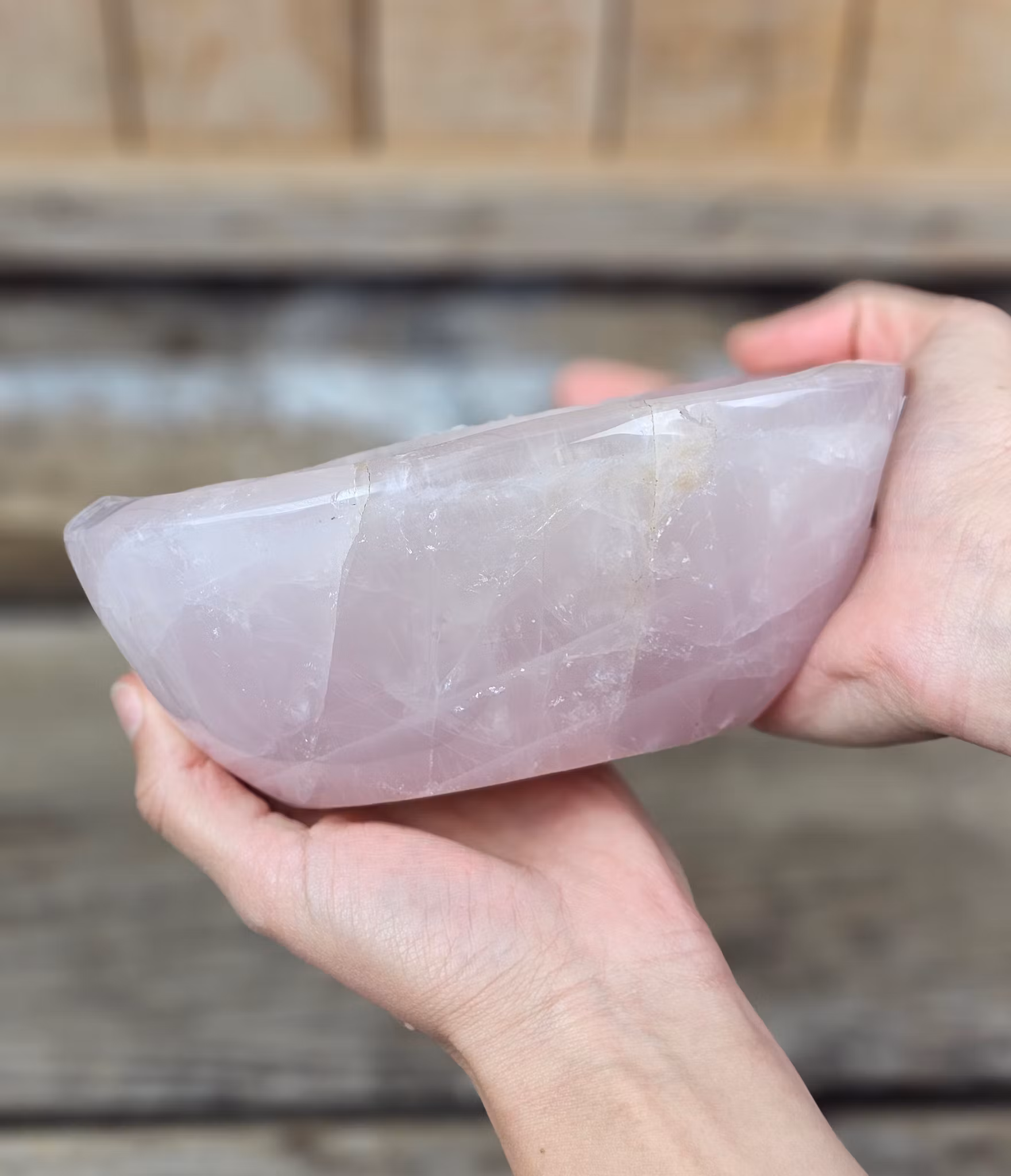 Rosenkvarts, skål #1