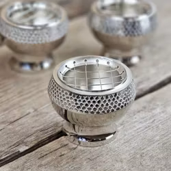 Rökelsebrännare i mässing, silver