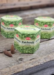 HEM - Patchouli, rökelsekoner backflow