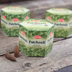 HEM - Patchouli, rökelsekoner backflow