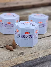 HEM - Vanilla, rökelsekoner backflow