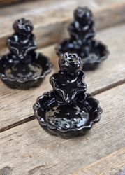 Rökelsehållare för backflow-koner, blomma
