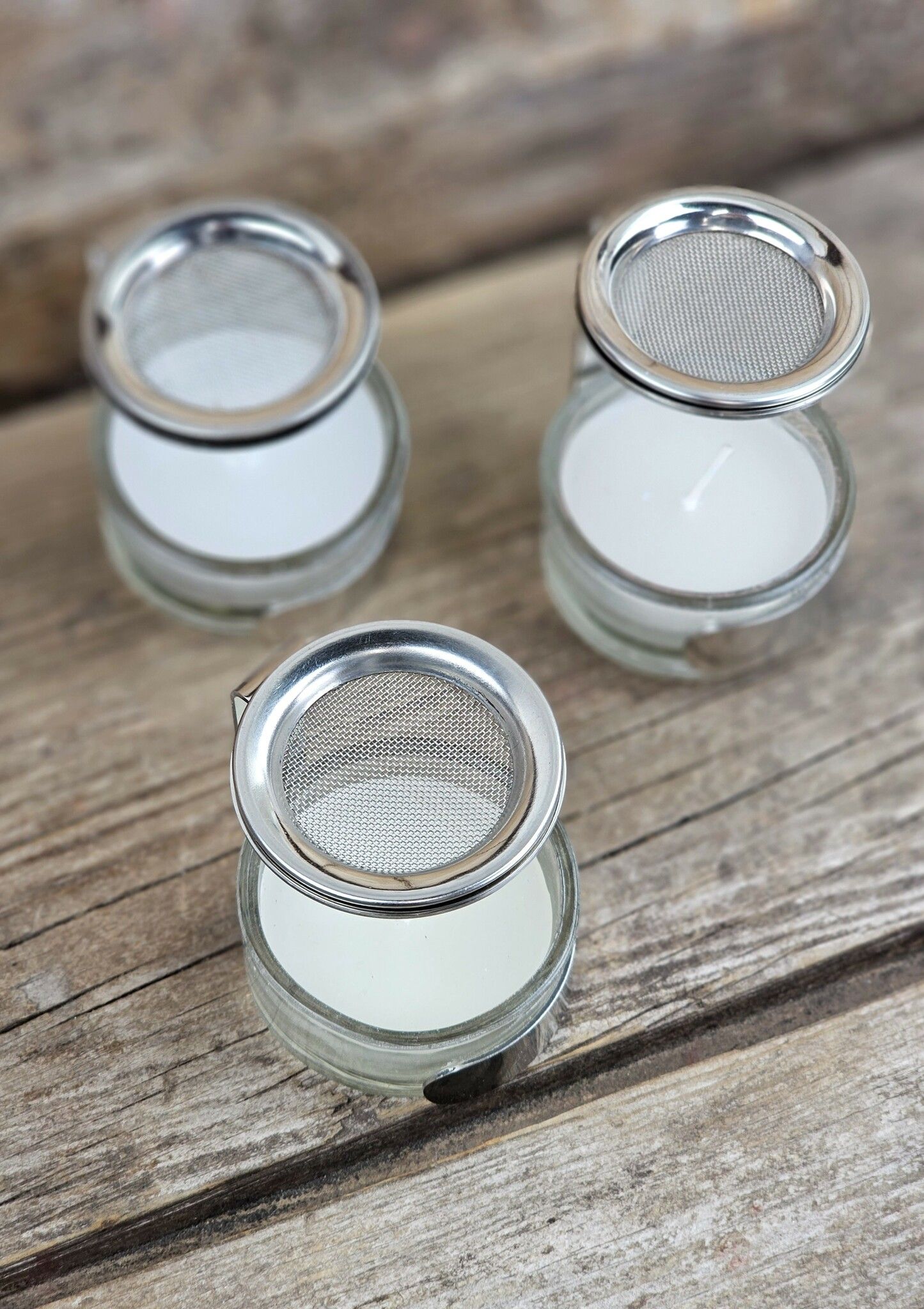 Rökelsebrännare, rostfritt stål med värmeljus