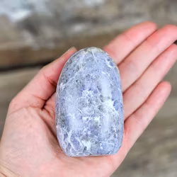 Lepidolit, polerad kristall stående friform #2