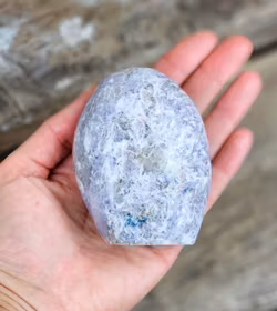 Lepidolit, polerad kristall stående friform #5