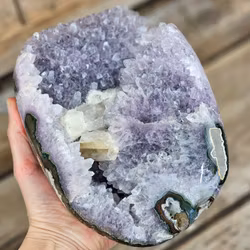 Ametistkluster med polerade kanter XL #19