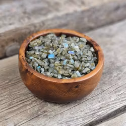 Labradorit, kristallchips