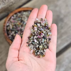 Vattenmelon Turmalin, kristallchips