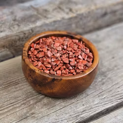 Röd Jaspis, kristallchips