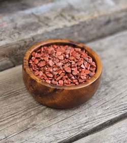 Röd Jaspis, kristallchips