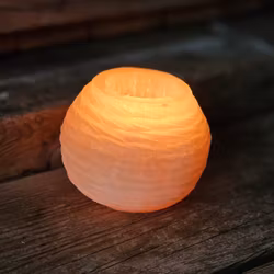 Orange Selenit, ljuslykta klot
