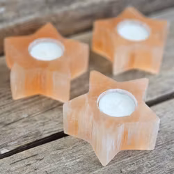 Orange Selenit, ljuslykta stjärna