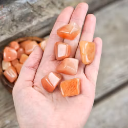 Orange Aventurin, trumlad