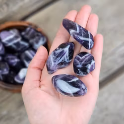 Chevron Ametist (Drömametist), stor trumlad