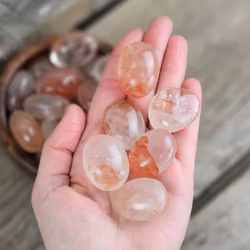 Hematoidkvarts (Röd Golden Healer), mini touchstone