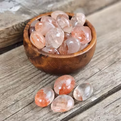 Hematoidkvarts (Röd Golden Healer), mini touchstone