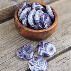 Chevron Ametist (Drömametist) platta, touchstone