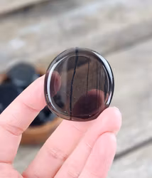Obsidian (transparent) platta, touchstone
