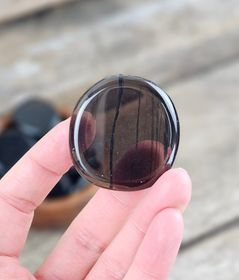 Obsidian (transparent) platta, touchstone
