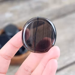 Obsidian (transparent) platta, touchstone