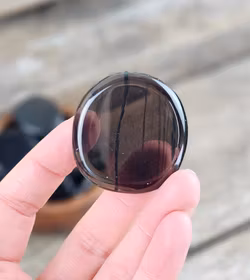 Obsidian (transparent) platta, touchstone