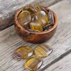 Gul Fluorit platta, touchstone