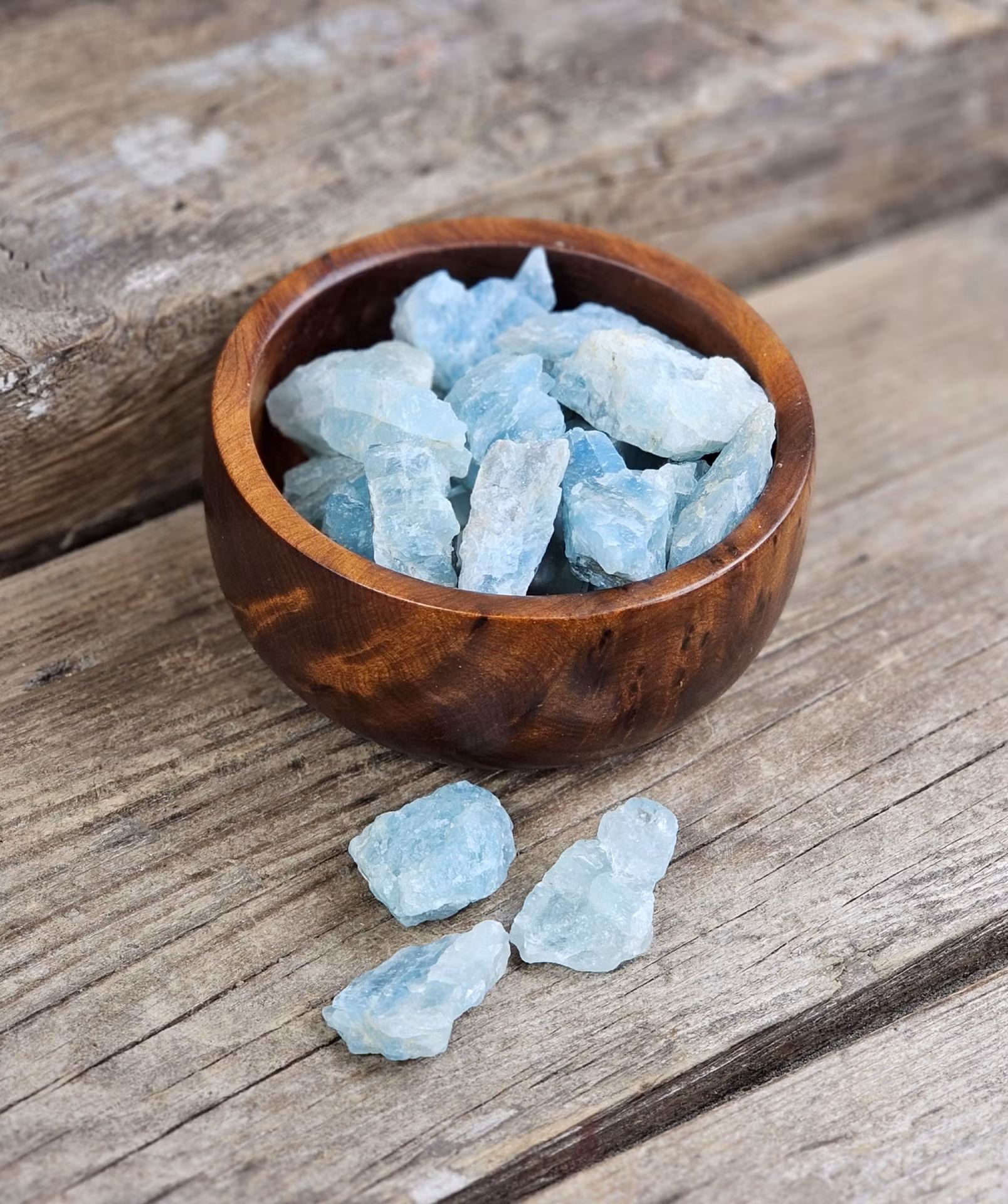 Akvamarin, liten rå