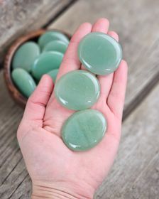 Grön Aventurin platta, touchstone