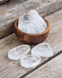Bergkristall platta, stor touchstone