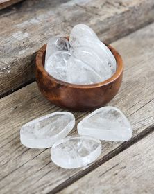 Bergkristall platta, stor touchstone