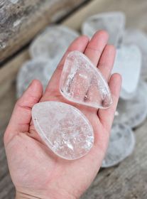 Bergkristall platta, stor touchstone