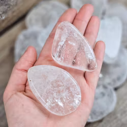 Bergkristall platta, stor touchstone