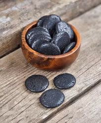 Svart Lavasten platta, touchstone