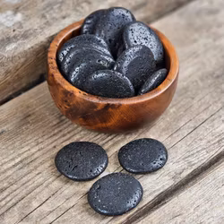 Svart Lavasten platta, touchstone