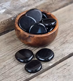 Obsidian (transparent) platta, touchstone